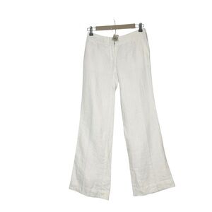 NWT LOFT Women’s Dress Pants Ivory cream Straight Leg 00P Marisa Trousers NEW